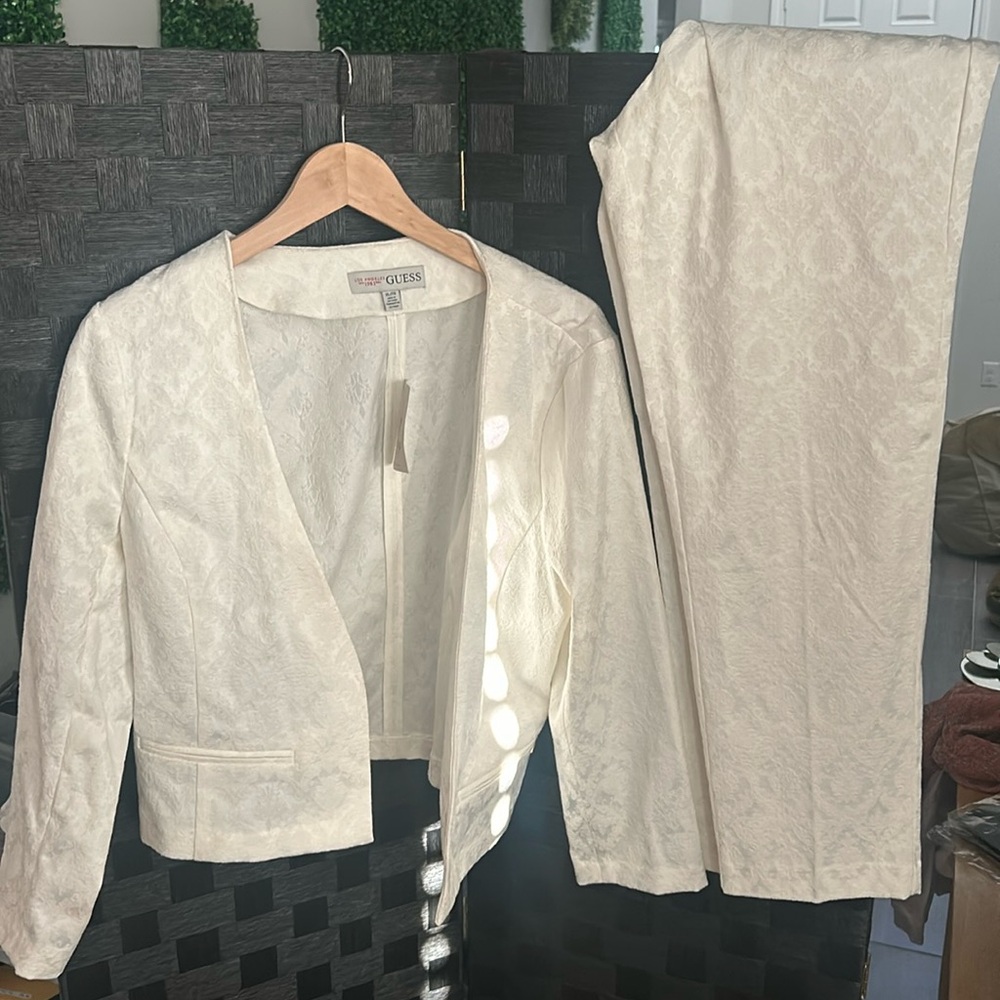 Laney Brocade Blazer and Pant suit.